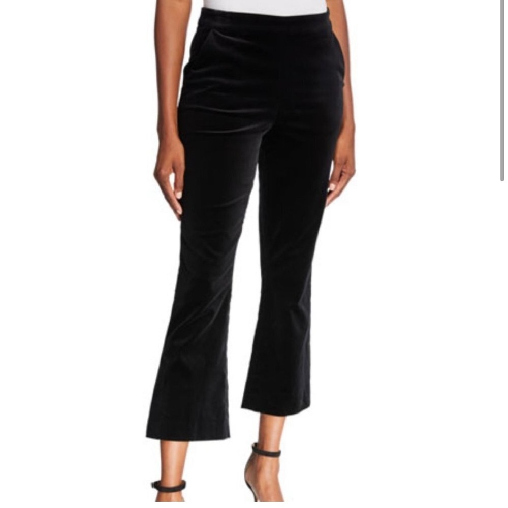FRAME velvet cropped trousers